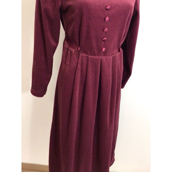 Victoria Holley Vintage Velvet Maxi Dress Womens 10 - Picture 4 of 7